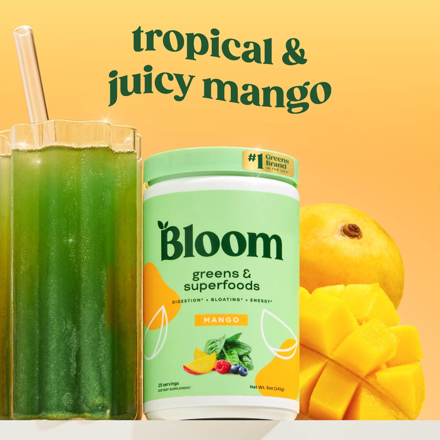 Greens &amp; Superfoods - Mango (25 Servings)  | GNC